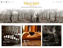 Tablet Screenshot of hillcrestvineyard.com